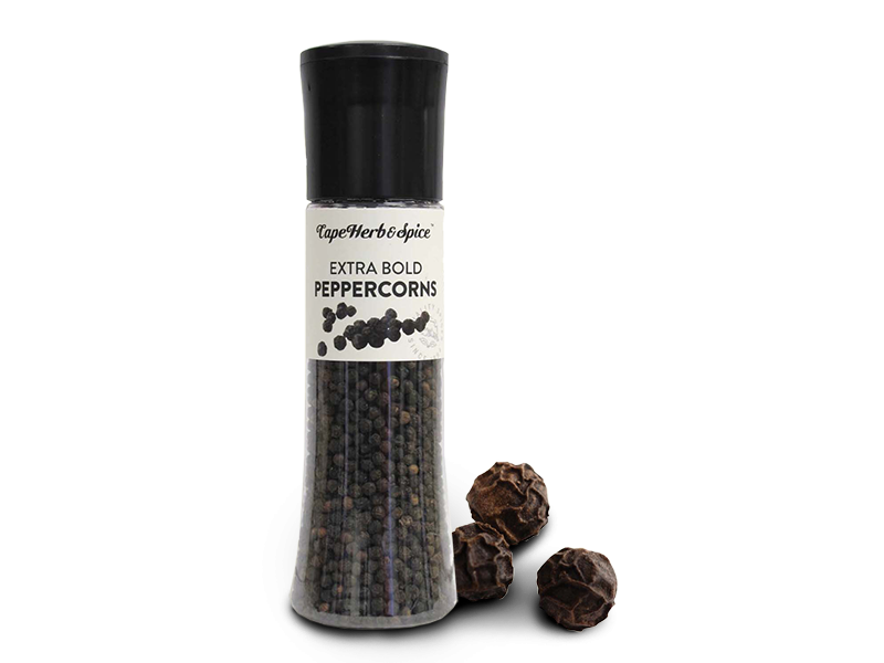 TALL BLACK PEPPERCORNS GRINDER